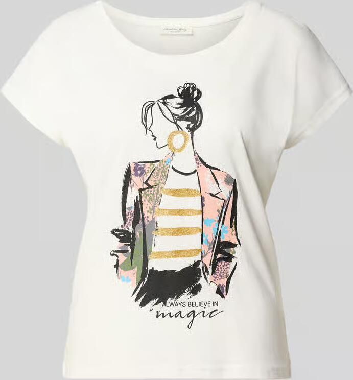 Christian Berg Woman T-shirt met motief- en statementprint - Foto 2