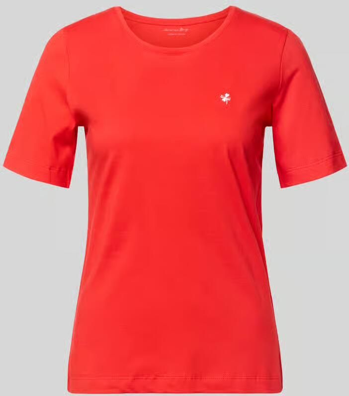 Christian Berg Woman T-shirt met motief-stitching en ronde hals - Foto 2