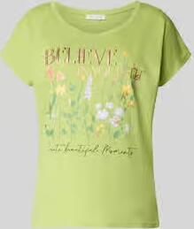 Christian Berg Woman T-shirt met motiefprint en ronde hals