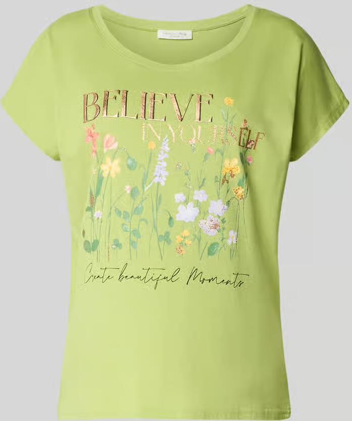 Christian Berg Woman T-shirt met motiefprint en ronde hals