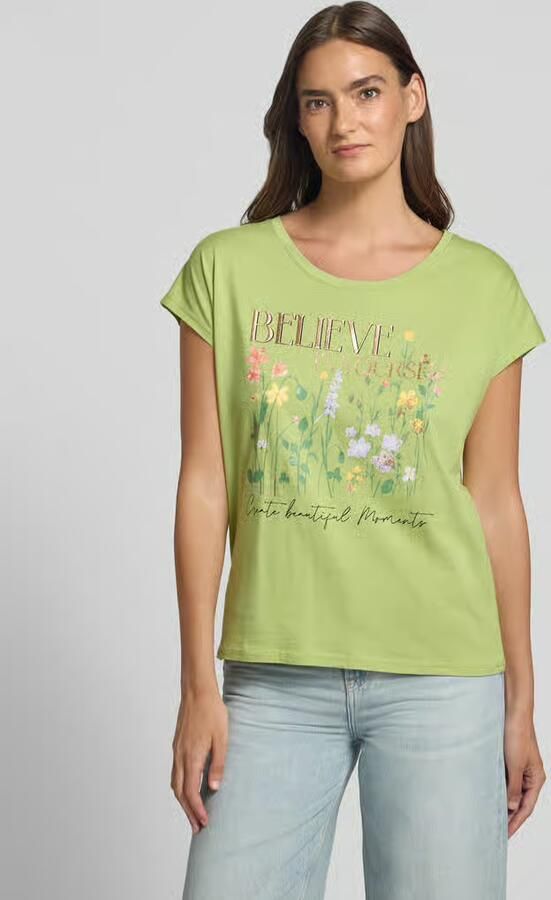 Christian Berg Woman T-shirt met motiefprint en ronde hals - Foto 2