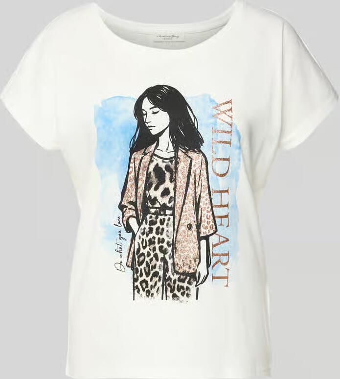 Christian Berg Woman T-shirt met motiefprint - Foto 2