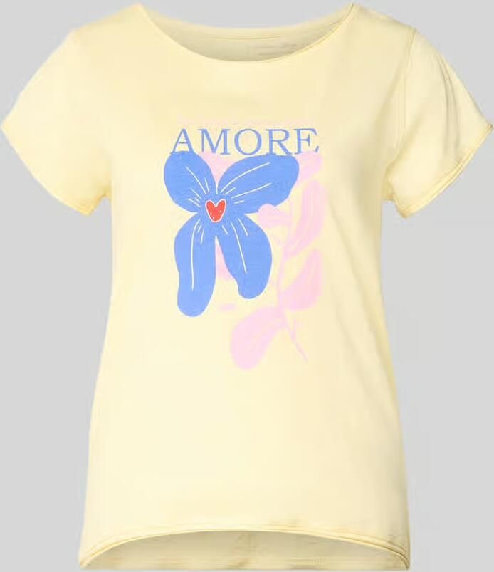 Christian Berg Woman T-shirt met print en rolzoom - Foto 2