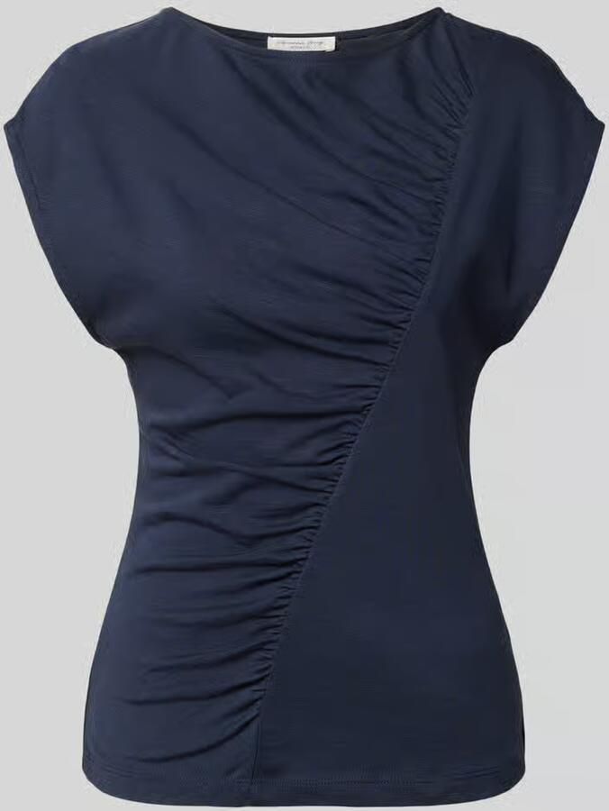 Christian Berg Woman T-shirt met ronde hals en draperieën - Foto 2