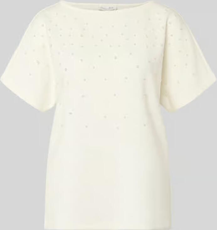 Christian Berg Woman T-shirt met ronde hals en Parels - Foto 2