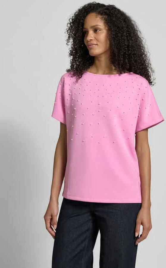 Christian Berg Woman T-shirt met ronde hals en Parels - Foto 3
