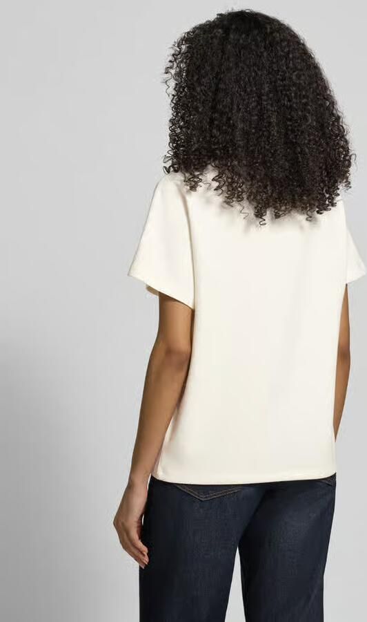 Christian Berg Woman T-shirt met ronde hals en Parels
