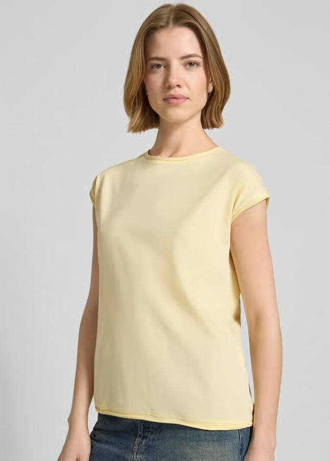 Christian Berg Woman T-shirt met ronde hals en rolzoom