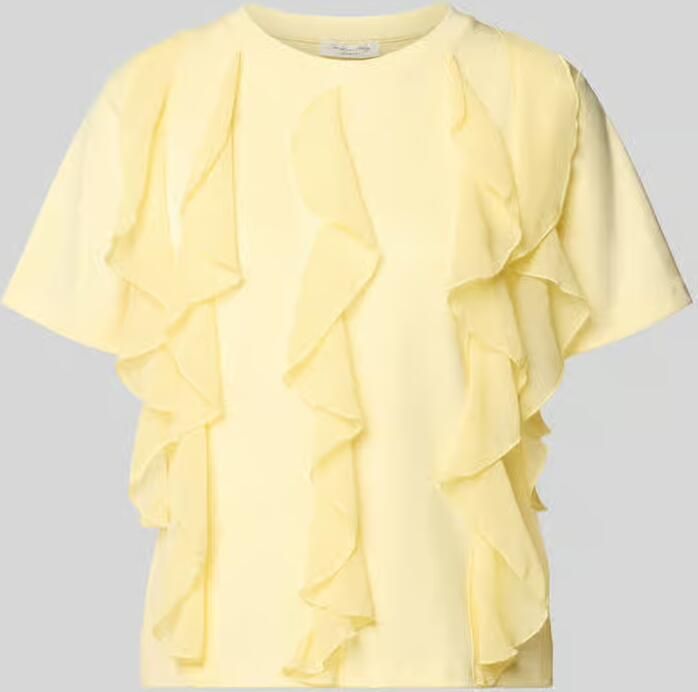 Christian Berg Woman T-shirt met ruches en ronde hals - Foto 2