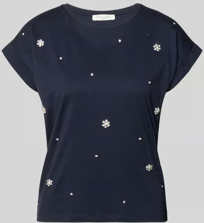 Christian Berg Woman T-shirt met siersteentjes en ronde hals - Foto 2