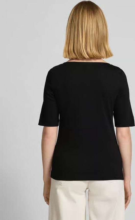 Christian Berg Woman T-shirt met siersteentjes en ronde hals
