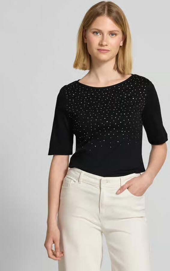 Christian Berg Woman T-shirt met siersteentjes en ronde hals - Foto 2