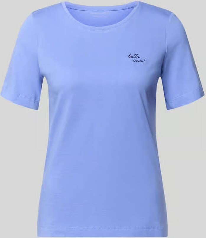 Christian Berg Woman T-shirt met statement-stitching en ronde hals - Foto 2