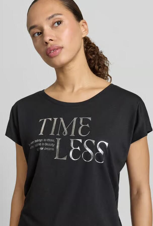 Christian Berg Woman T-shirt met Statementprint en ronde hals