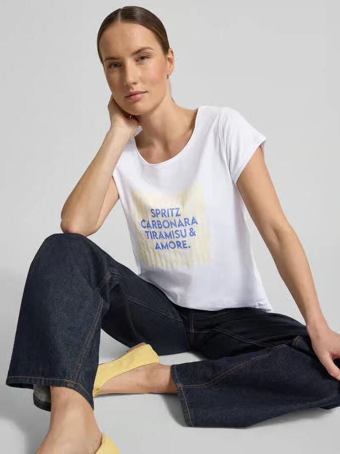 Christian Berg Woman T-shirt met Statementprint