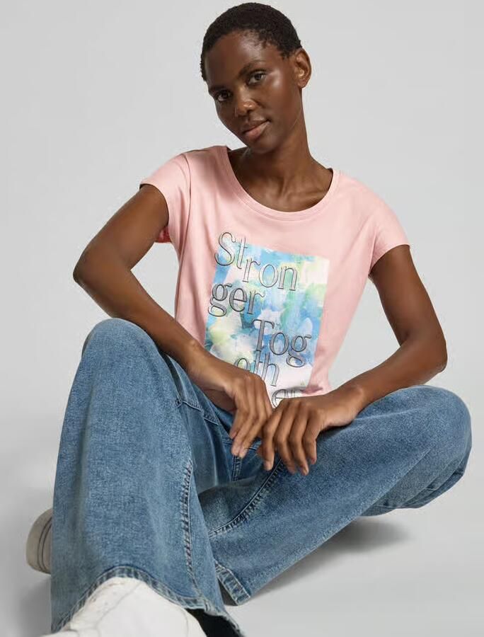 Christian Berg Woman T-shirt met statementprint