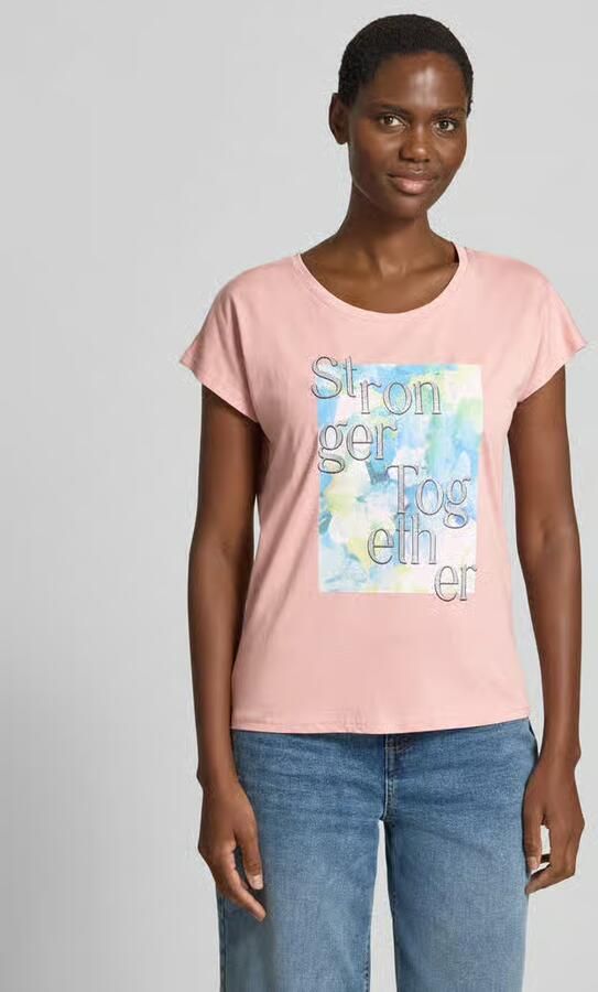 Christian Berg Woman T-shirt met statementprint - Foto 2