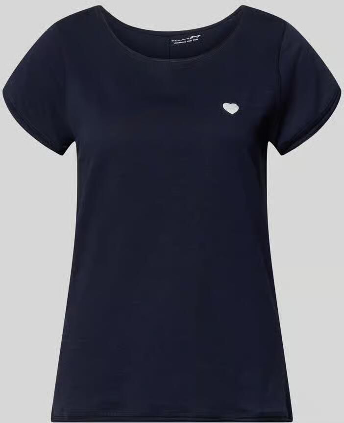 Christian Berg Woman T-shirt met stitching en ronde hals - Foto 2
