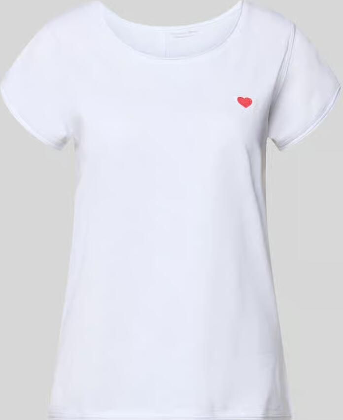 Christian Berg Woman T-shirt met stitching en ronde hals - Foto 2