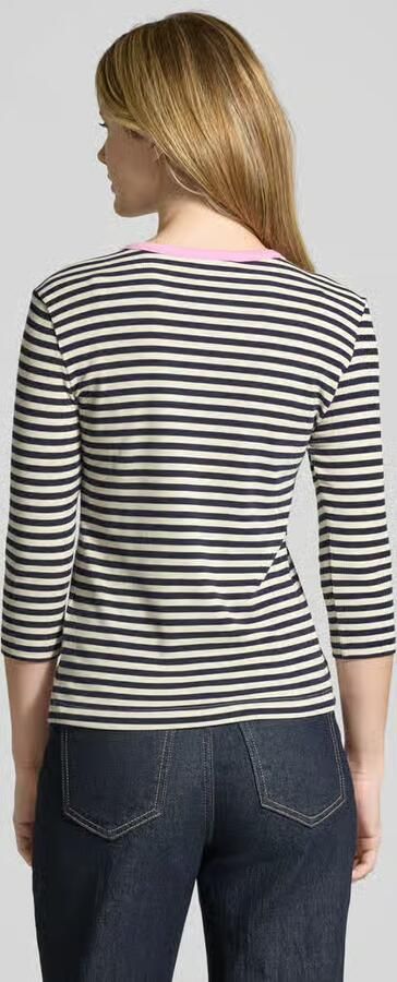 Christian Berg Woman T-shirt met streepmotief en 3 4-mouwen