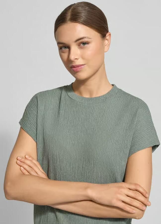 Christian Berg Woman T-shirt met structuurmotief en ronde hals - Foto 2