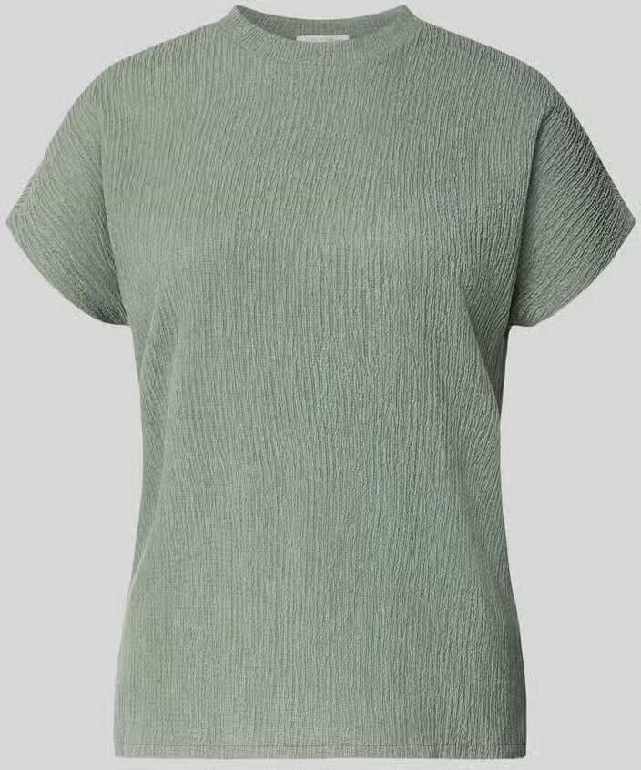 Christian Berg Woman T-shirt met structuurmotief en ronde hals