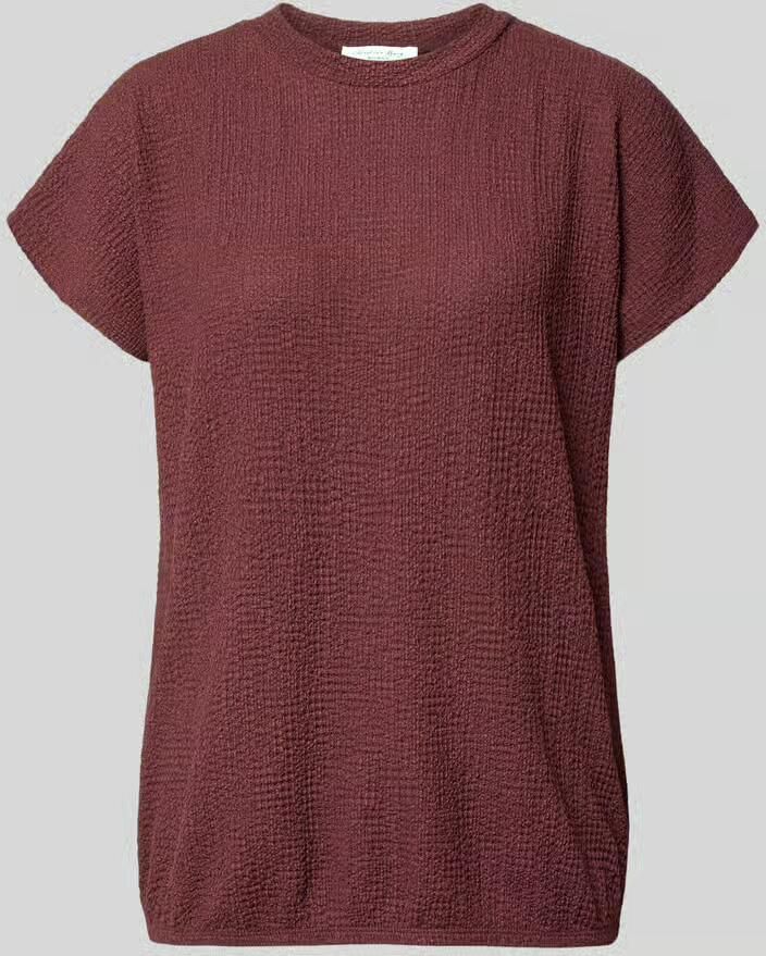 Christian Berg Woman T-shirt met structuurpatroon en ronde hals - Foto 2