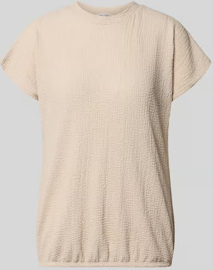 Christian Berg Woman T-shirt met structuurpatroon en ronde hals - Foto 2