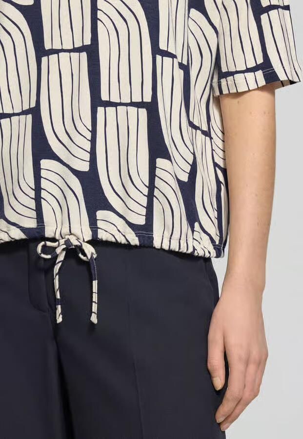 Christian Berg Woman T-shirt van een mix van viscose en elastaan in all-over look - Foto 2