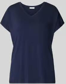 Christian Berg Woman T-shirt van mix van viscose en elastaan met v-hals