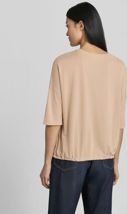 Christian Berg Woman T-shirt van modalmix met tunnelkoord