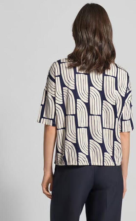 Christian Berg Woman T-shirt van viscose-elastaanmix in allover-look