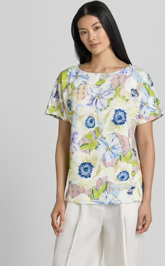 Christian Berg Woman T-shirt van viscosemix in all-over look - Foto 3