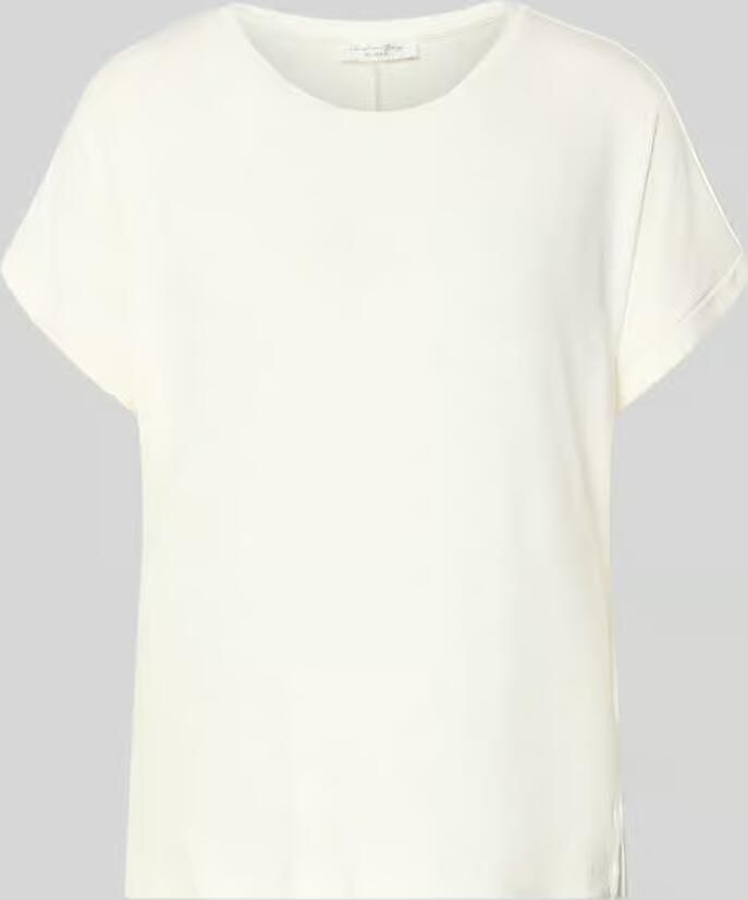 Christian Berg Woman T-shirt van viscosemix met ronde halsuitsnijding