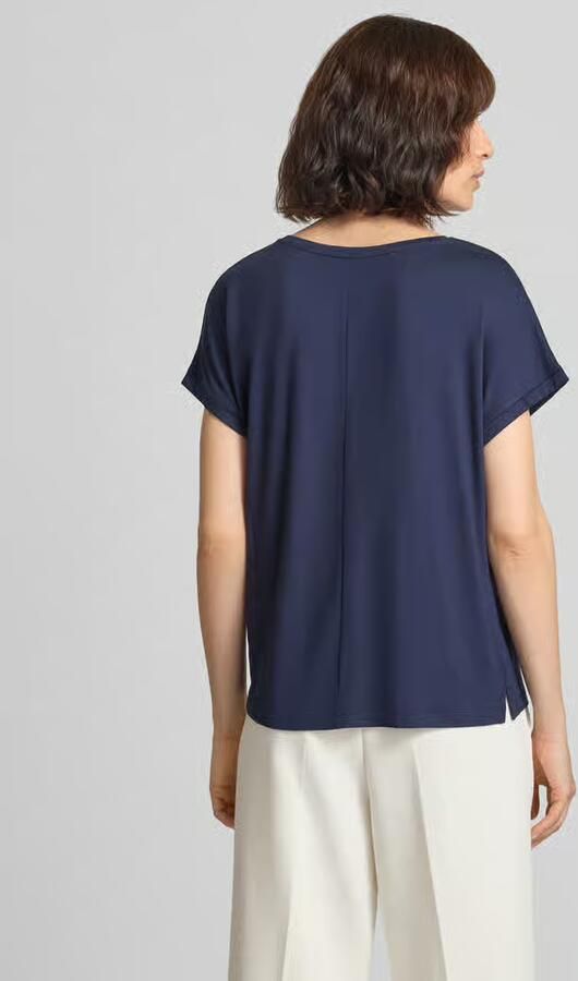 Christian Berg Woman T-shirt van viscosemix met ronde halsuitsnijding - Foto 2