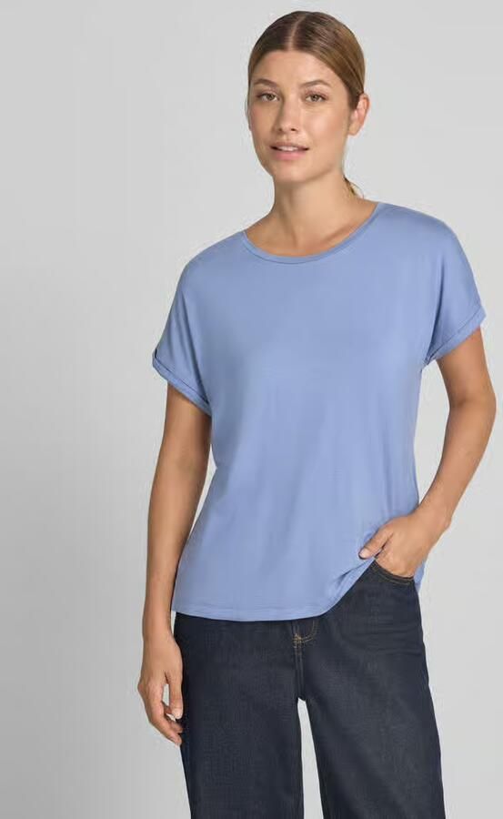Christian Berg Woman T-shirt van viscosemix met ronde halsuitsnijding - Foto 2