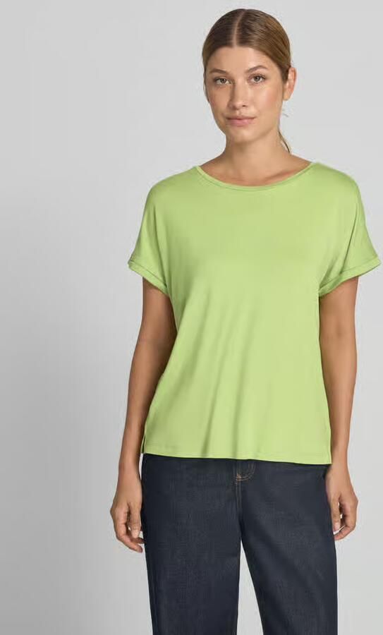 Christian Berg Woman T-shirt van viscosemix met ronde halsuitsnijding - Foto 3