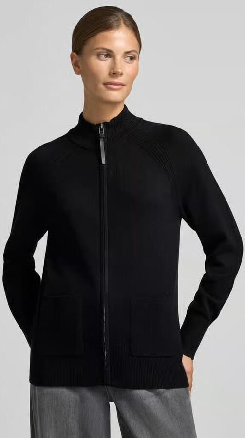 Christian Berg Woman Vest van viscosemix met rits - Foto 2