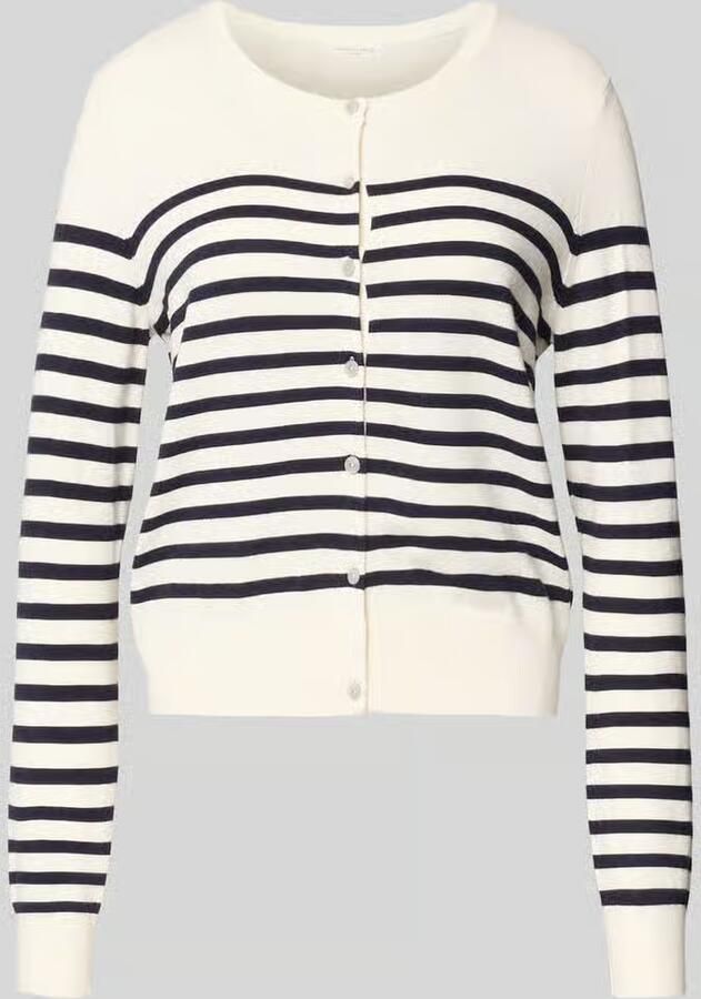 Christian Berg Woman Vest van viscosemix met strepenpatroon - Foto 2