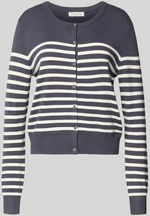 Christian Berg Woman Vest van viscosemix met strepenpatroon - Foto 2