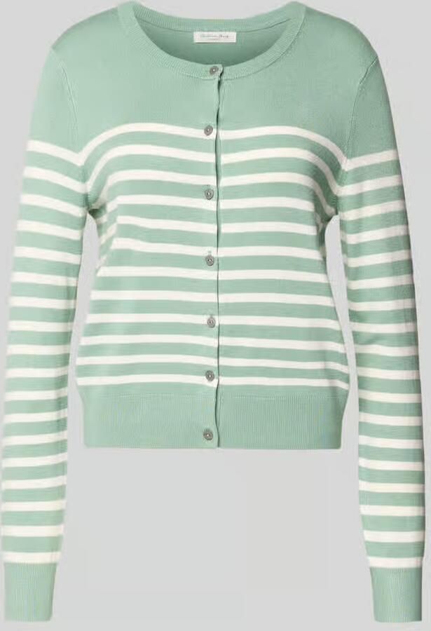 Christian Berg Woman Vest van viscosemix met strepenpatroon - Foto 2