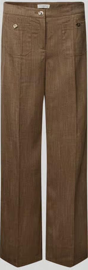 Christian Berg Woman wide fit broek met opgestikte zakken