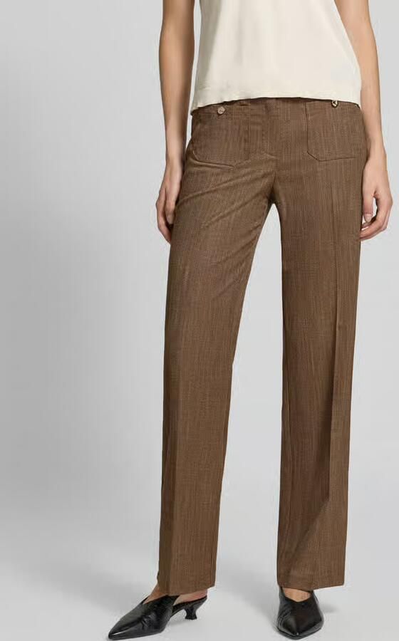 Christian Berg Woman wide fit broek met opgestikte zakken - Foto 2