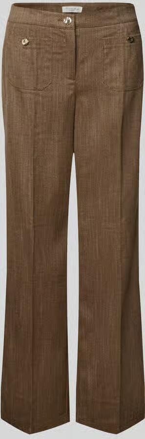 Christian Berg Woman wide fit broek met opgestikte zakken