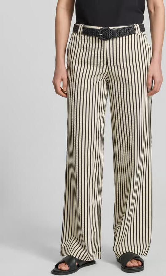 Christian Berg Woman wide fit broek met viscose - Foto 2