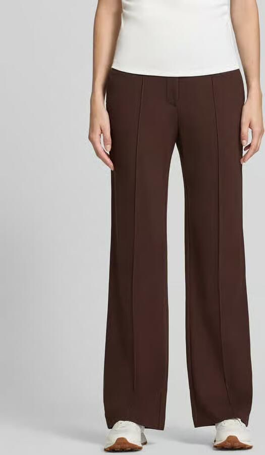 Christian Berg Woman wide fit broek van viscosemix - Foto 3