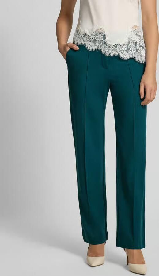 Christian Berg Woman wide fit broek van viscosemix - Foto 2