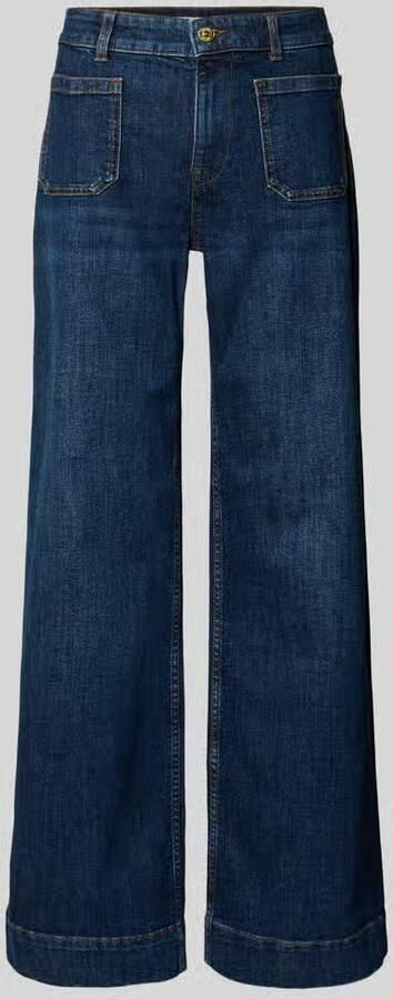 Christian Berg Woman Wide fit Jeans met opgestikte zakken Model 'Gwendolin'