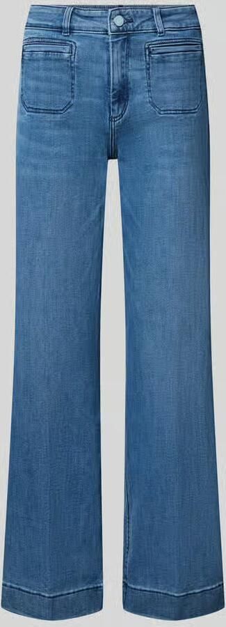 Christian Berg Woman wide fit jeans met steekzakken