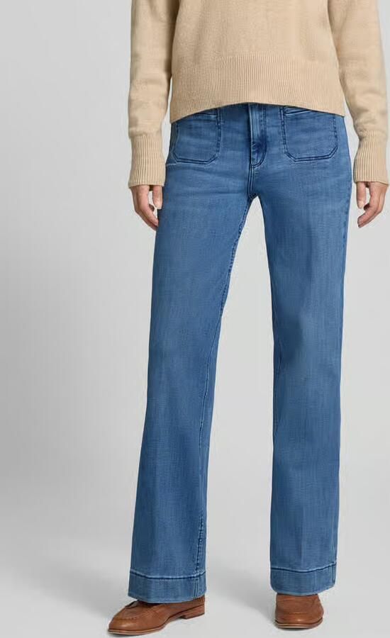 Christian Berg Woman wide fit jeans met steekzakken - Foto 2